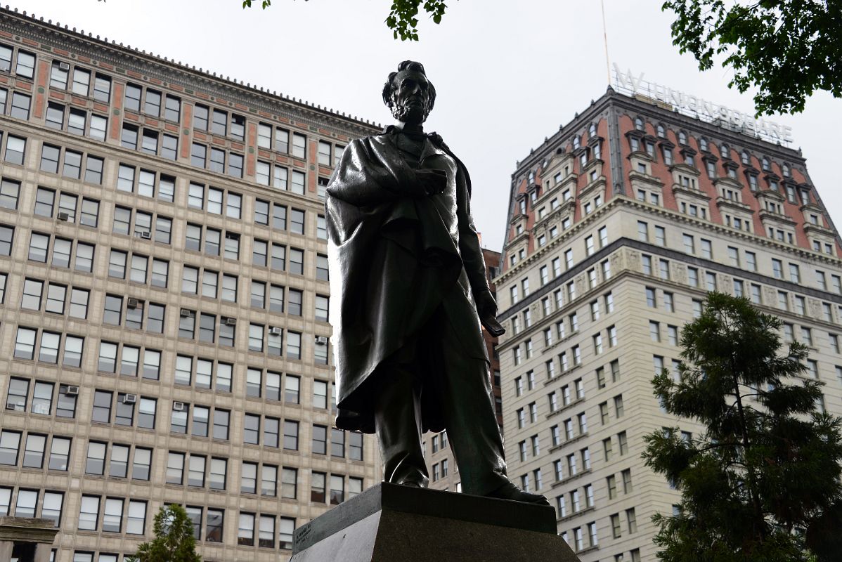 06-1 Abraham Lincoln Statue Modeled by Henry Kirke Brown 1870 In Union Square Park New York City